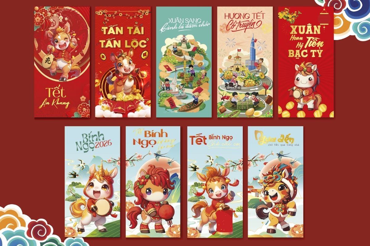 cách thiết kế bao lì xì bằng AI Gemini cá nhân hóa