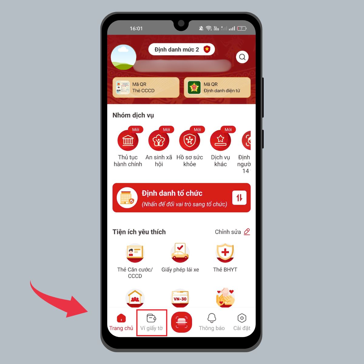 Cách tra cứu các số điện thoại đang đứng tên qua VNeID - Bước 2