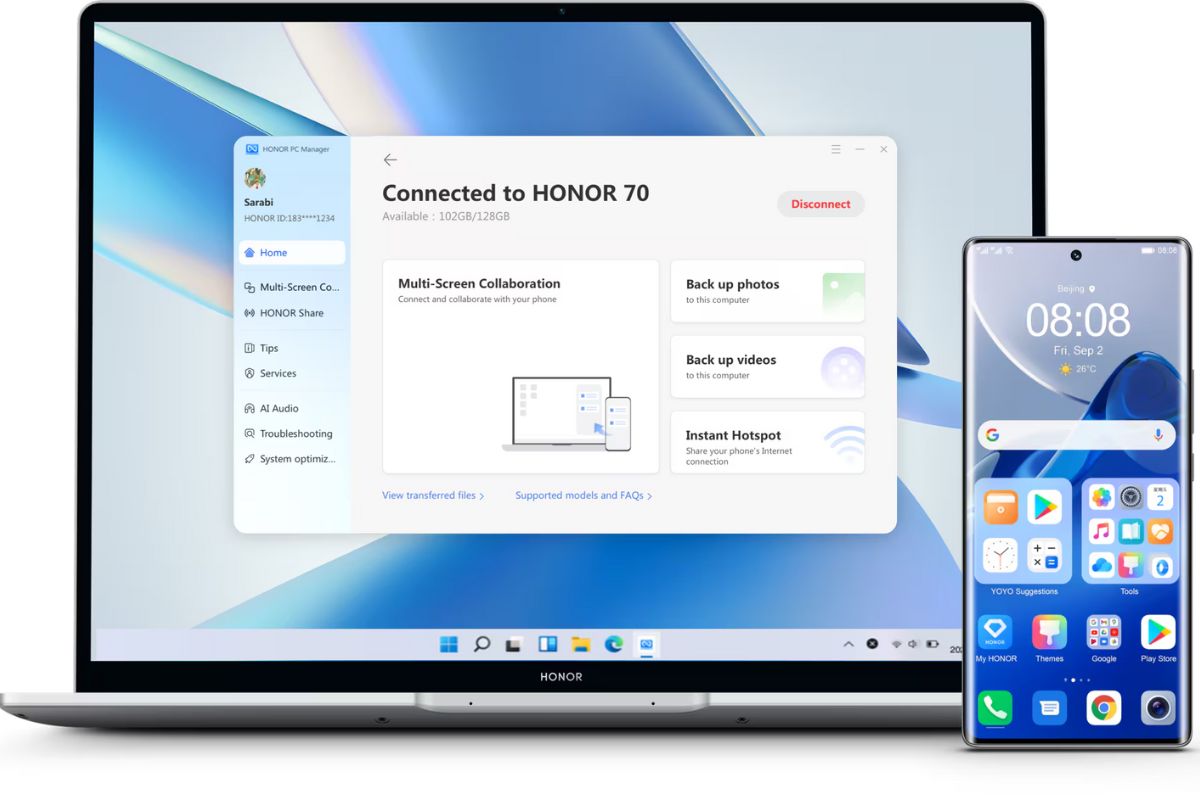 Hướng dẫn cách chia sẻ dữ liệu với MacBook qua Honor Connect-1
