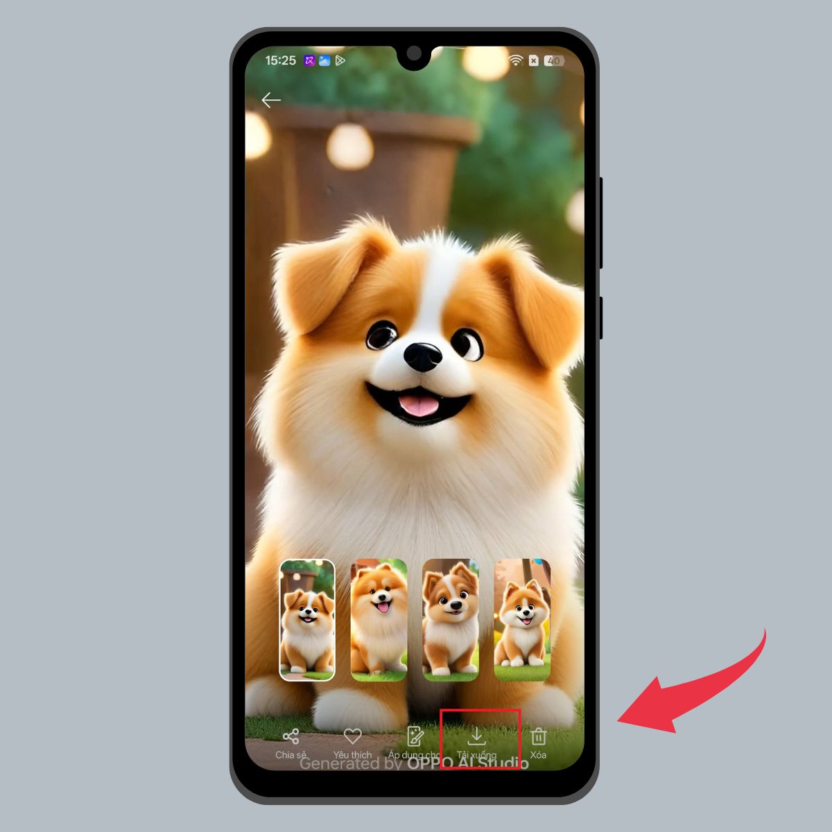Chuyển động AI hình động thú cưng - Video hoàn thành