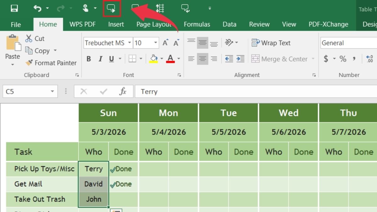 Cách dùng công cụ Excel đọc bảng tính bằng giọng nói Speak Cells để đọc dữ liệu có sẵn - Bước 3