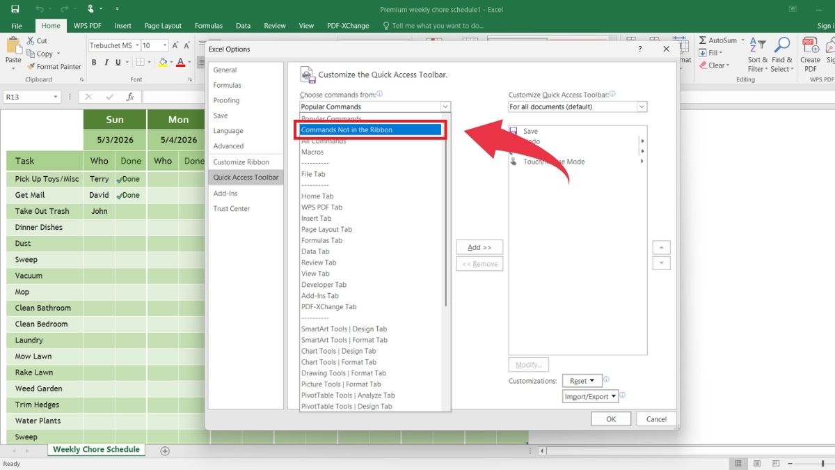 Cách bật công cụ Excel đọc bảng tính bằng giọng nói Speak Cells - Bước 2