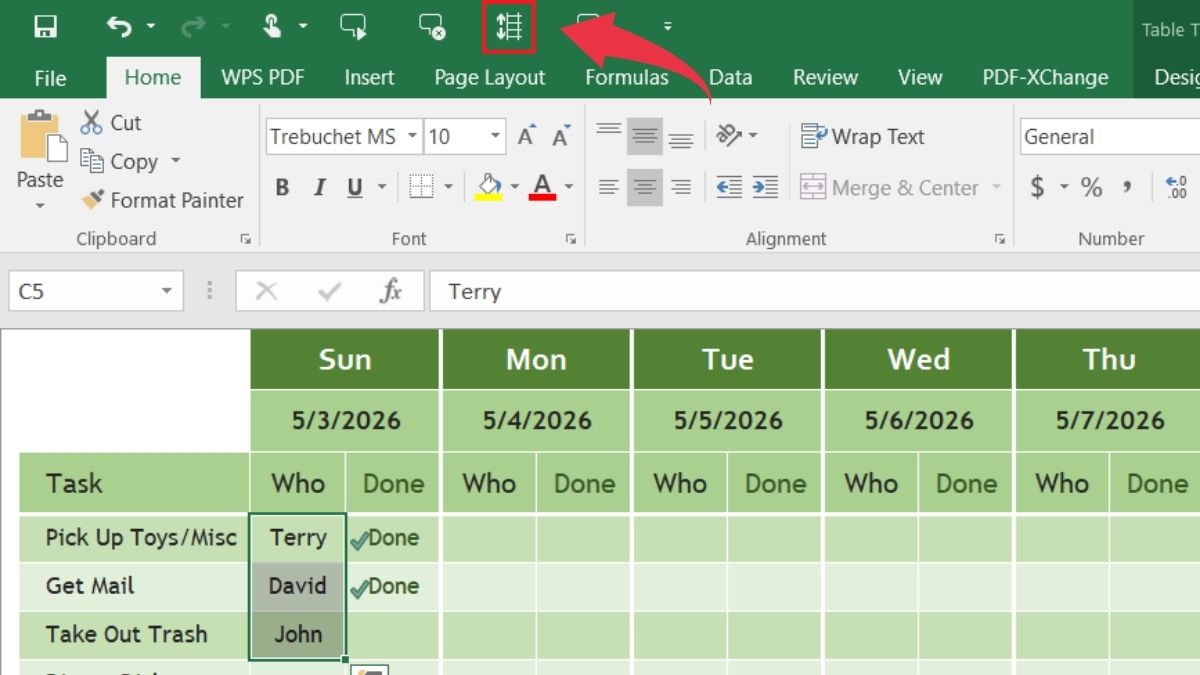 Cách dùng công cụ Excel đọc bảng tính bằng giọng nói Speak Cells để đọc dữ liệu có sẵn - Bước 2
