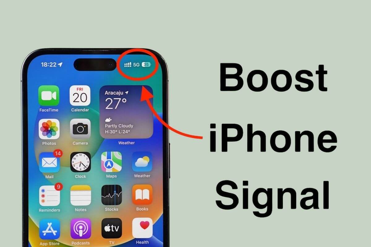 Biểu tượng cột sóng iPhone thể hiện tín hiệu mạnh hoặc yếu thông qua mức sóng trên điện thoại