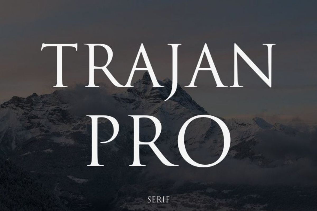 Font chữ Giỗ tổ Hùng Vương - Trajan Pro