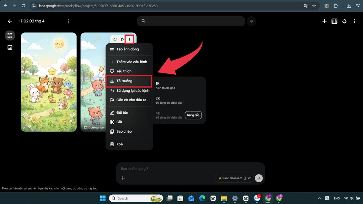 Cách tạo hình nền TikTok đẹp bằng AI - Bước 5