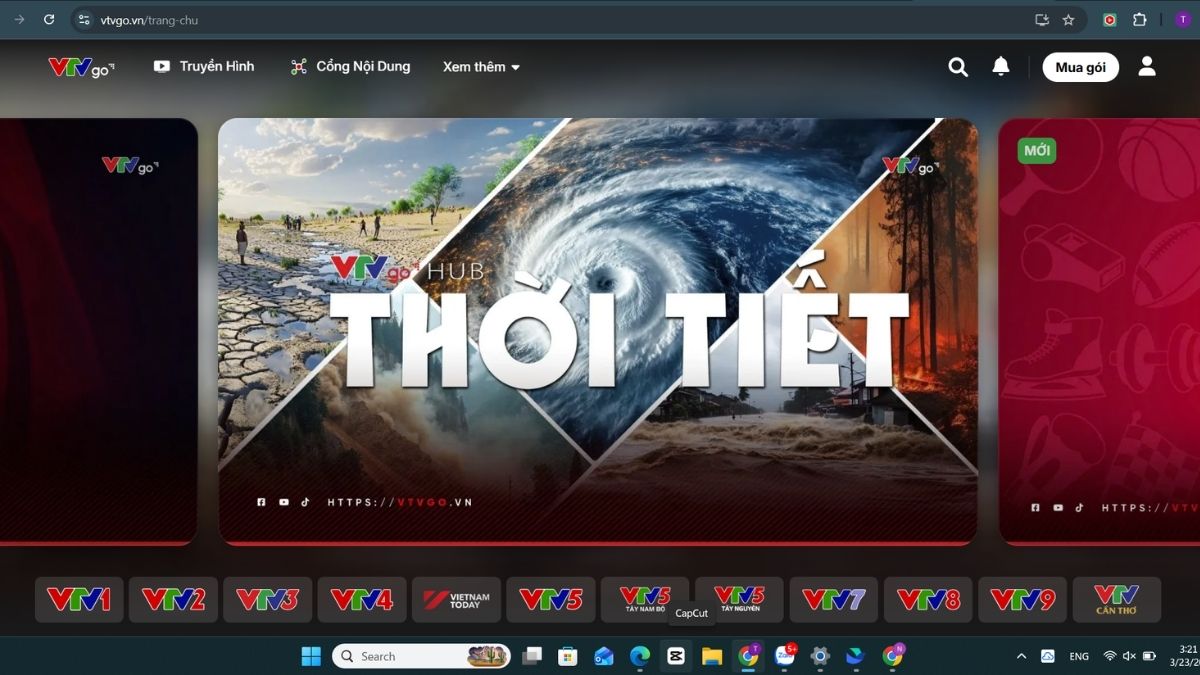 Hướng dẫn cách xem Táo Quân trên VTV Go - Bước 1