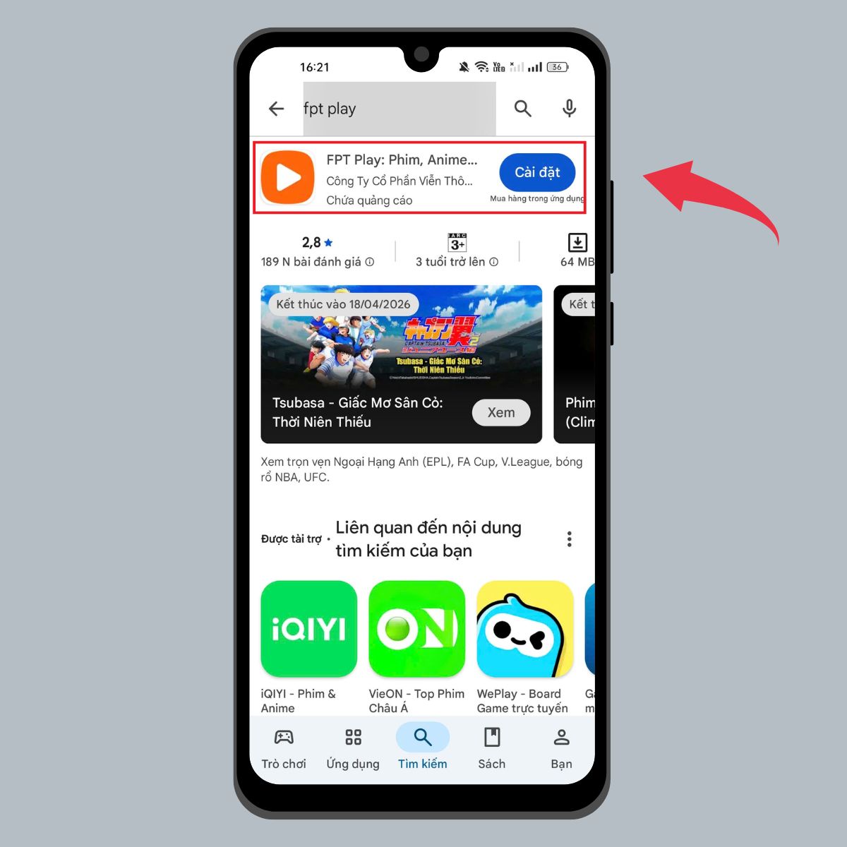 Hướng dẫn cách xem Táo Quân trên FPT Play - Bước 1