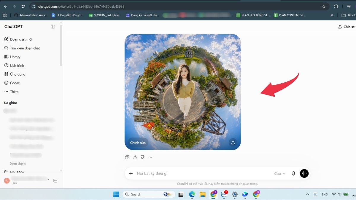 Hướng dẫn chỉnh sửa chi tiết trong ảnh trên ChatGPT - Bước 1