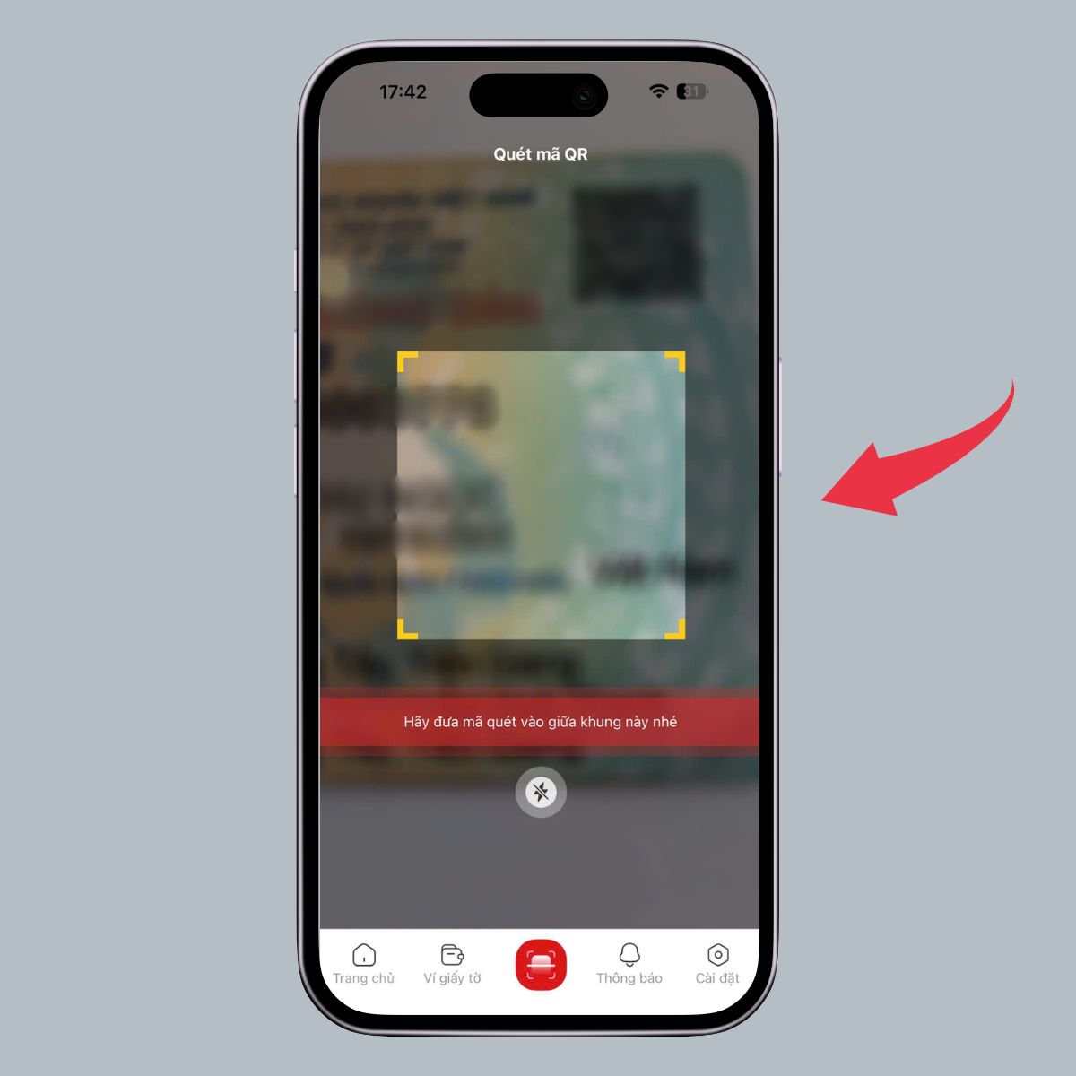 Hướng dẫn dùng VNeID quét QR thẻ CCCD để kiểm tra hiệu lực - Bước 3