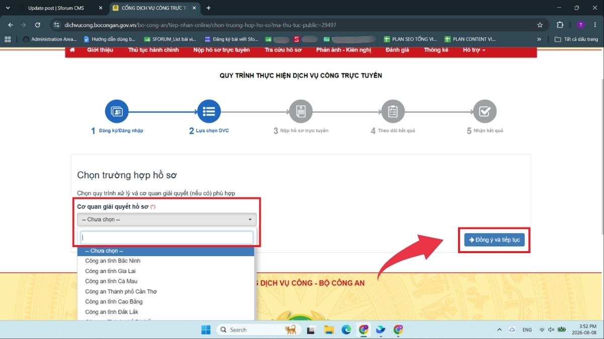 Hướng dẫn làm hộ chiếu gắn chip online 2026 - Bước 5