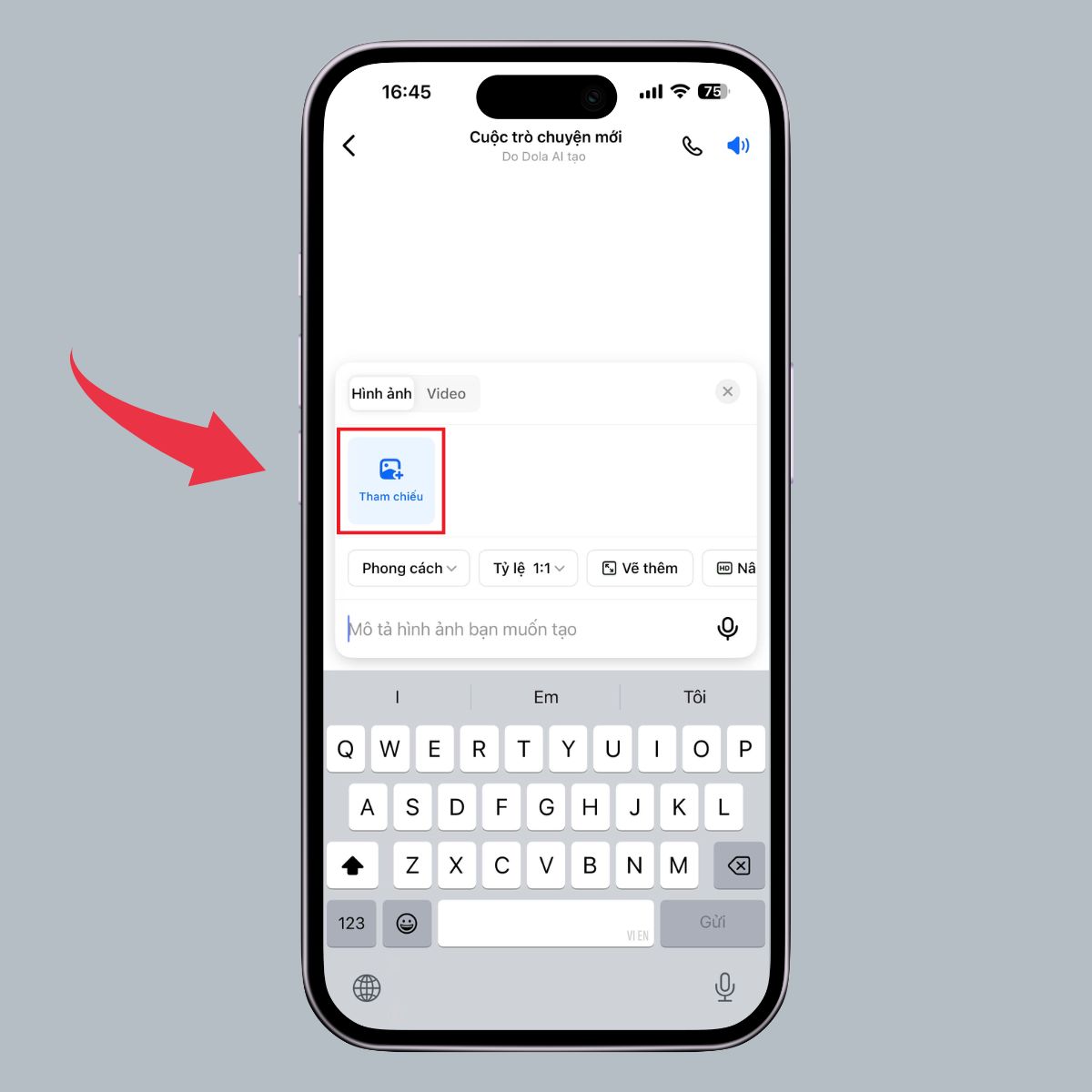 Hướng dẫn tạo ảnh thẻ tóc đuôi cá bằng AI - Bước 3