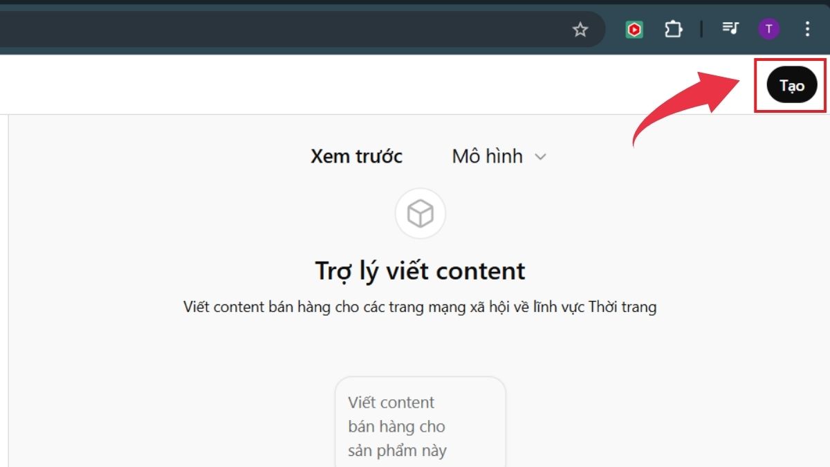 Hướng dẫn tạo trợ lý AI cá nhân trên ChatGPT - Bước 3
