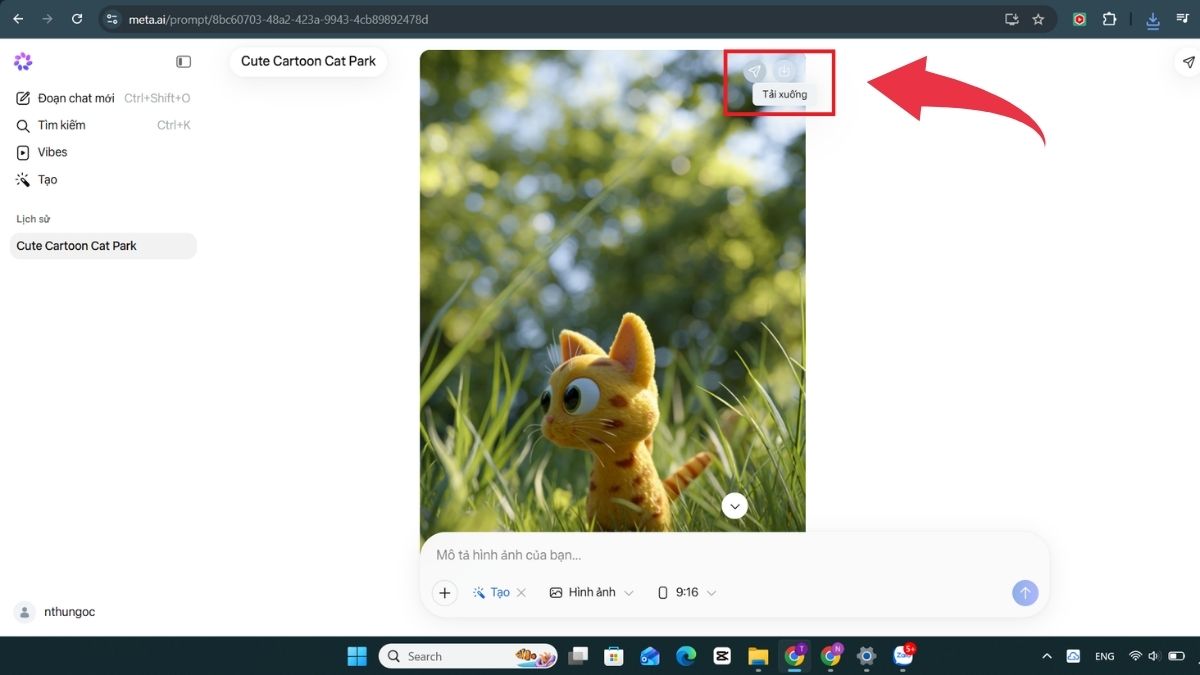 Hướng dẫn tạo video từ hình ảnh trên Meta AI - Bước 4