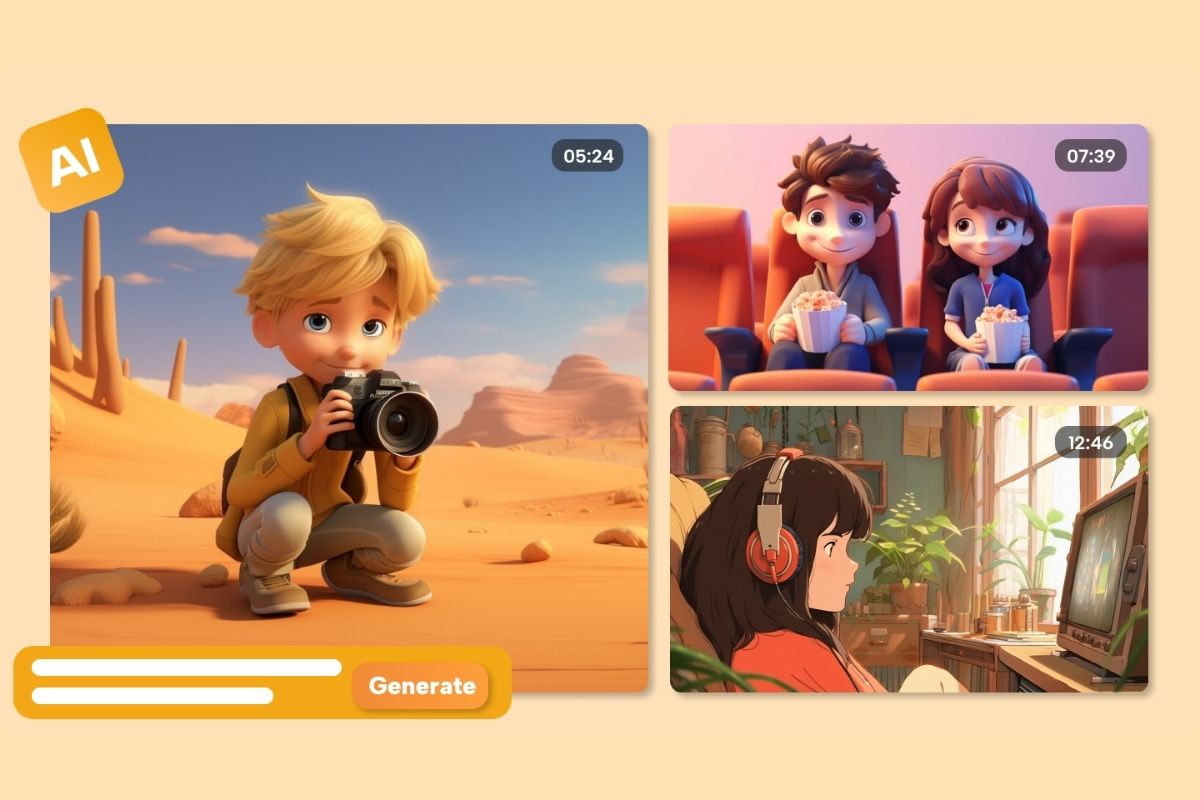 Hướng dẫn tạo video từ hình ảnh trên Meta AI -  Prompt phong cách hoạt hình