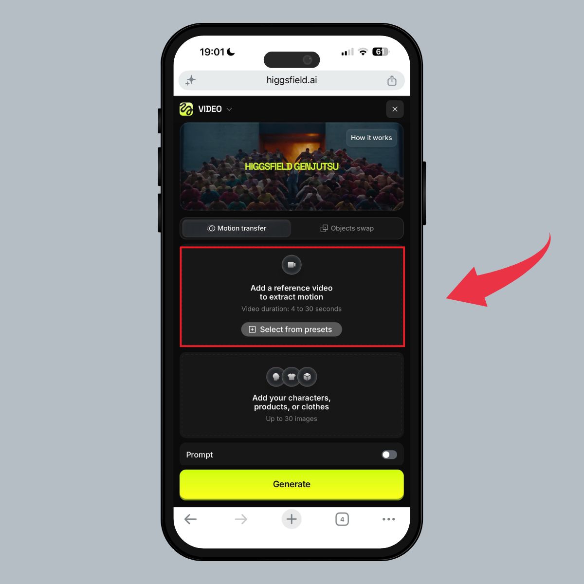 Hướng dẫn thay đổi video bằng AI - Bước 2
