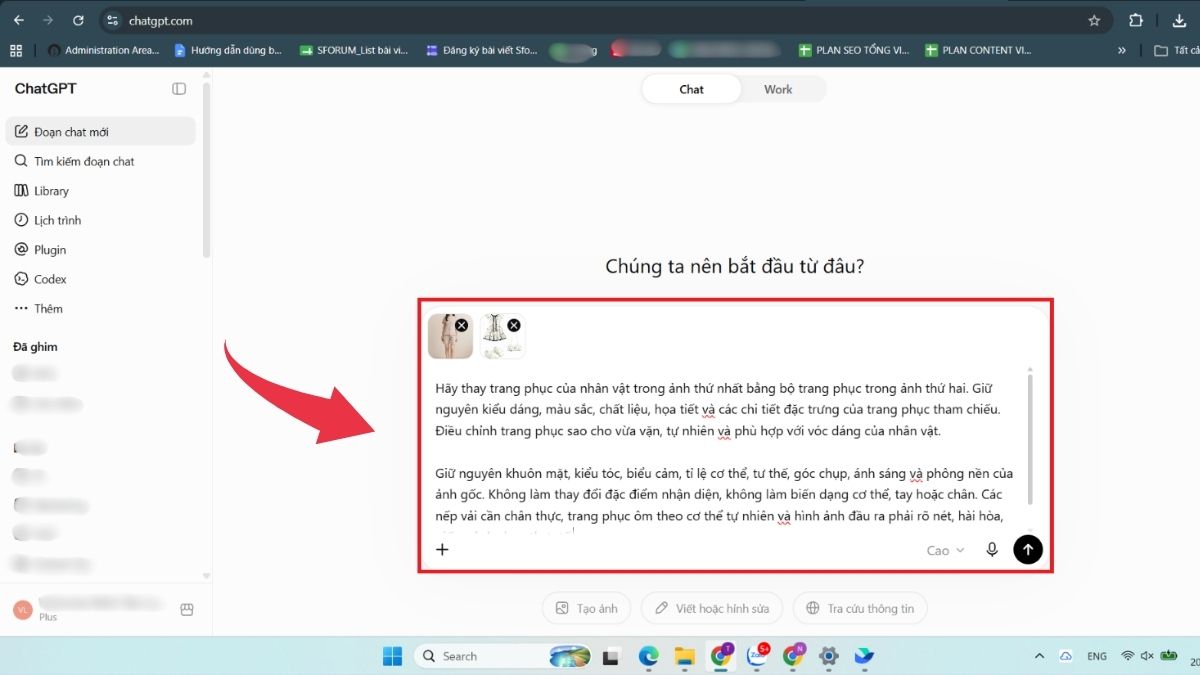 Hướng dẫn thay trang phục bạn thích bằng ChatGPT - Bước 2