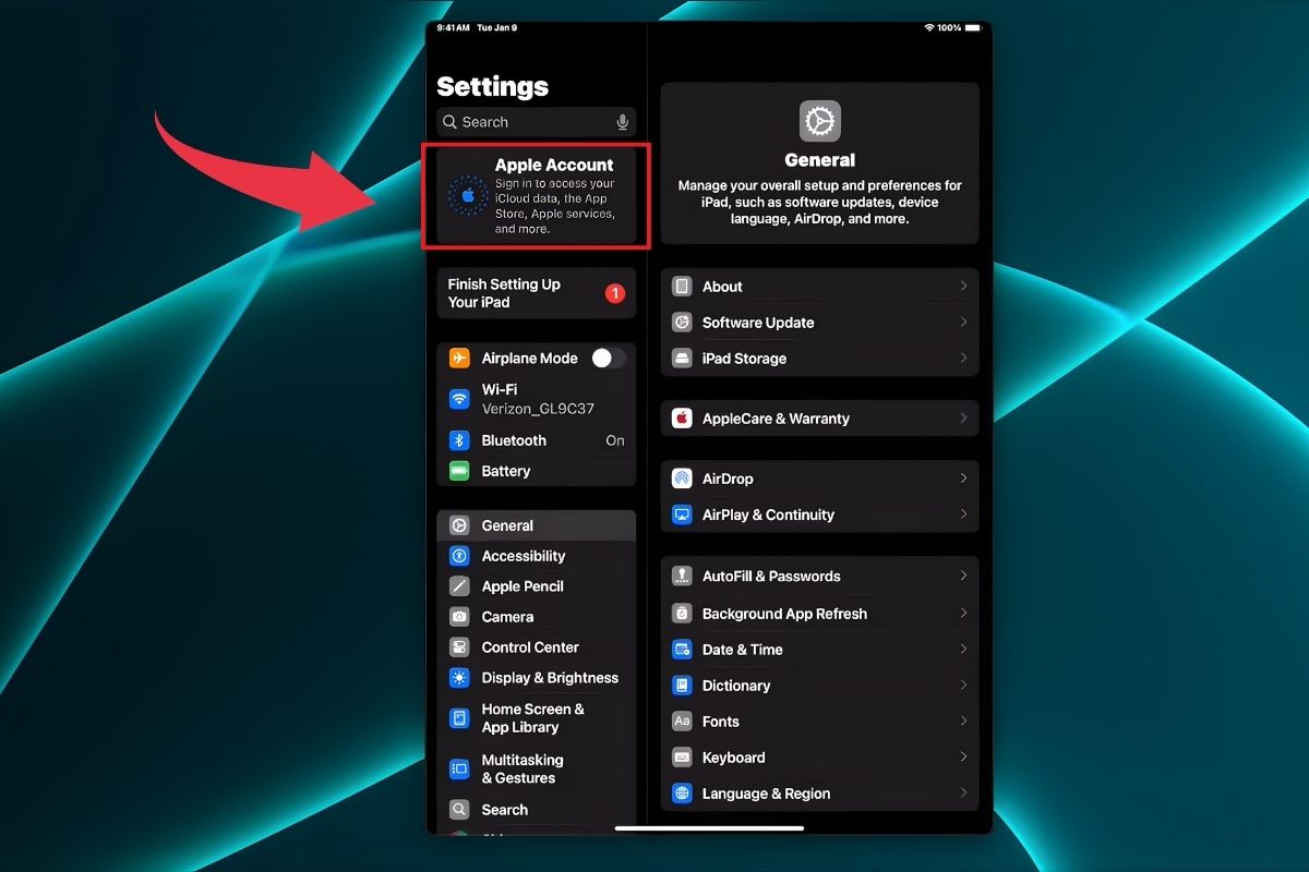 Đăng xuất Apple ID để khắc phục iPad không kết nối App Store - Bước 5