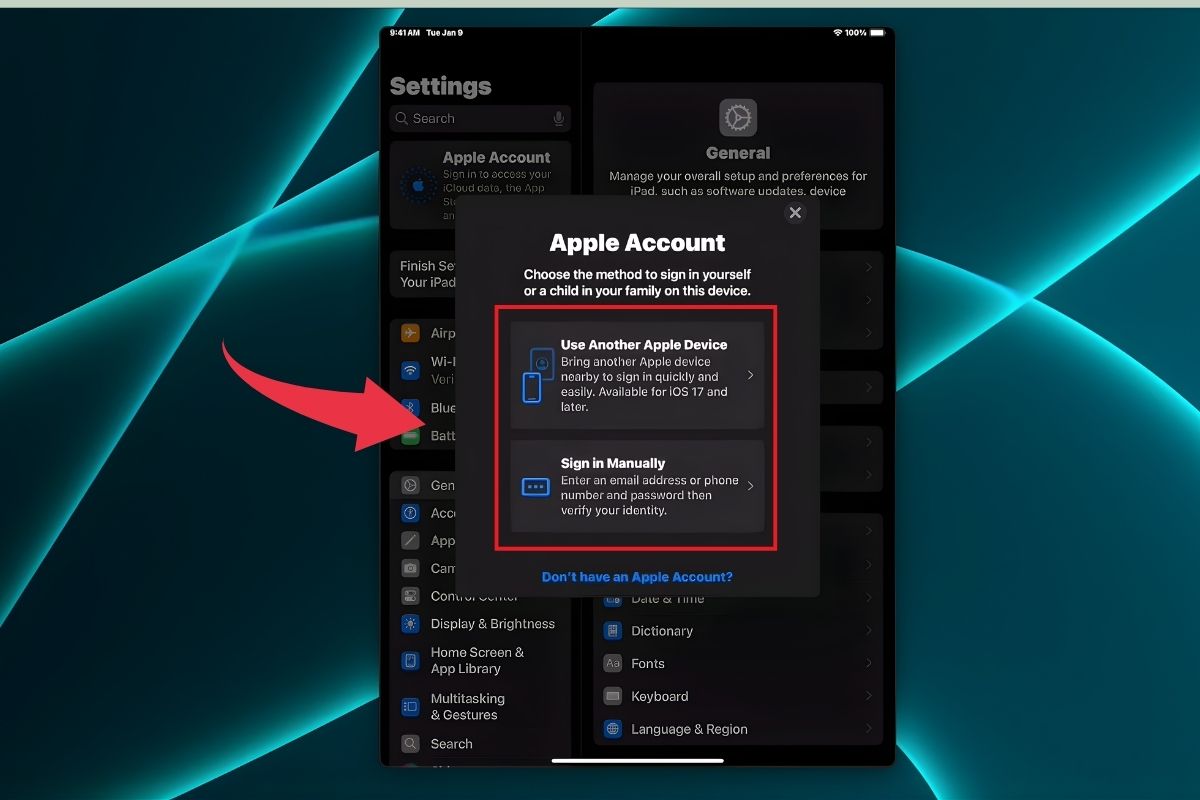 Đăng xuất Apple ID để khắc phục iPad không kết nối App Store - Bước 5
