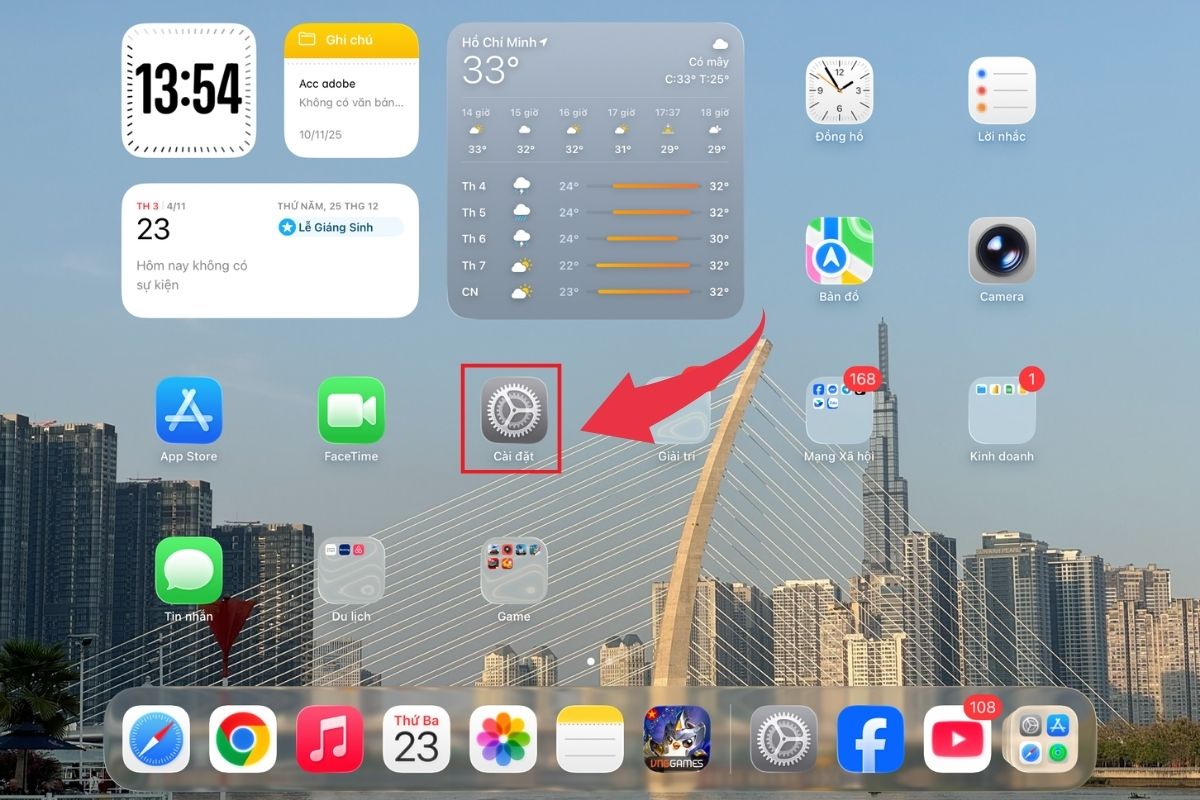 Cập nhật IOS để khắc phục iPad không nhận sim - Bước 1