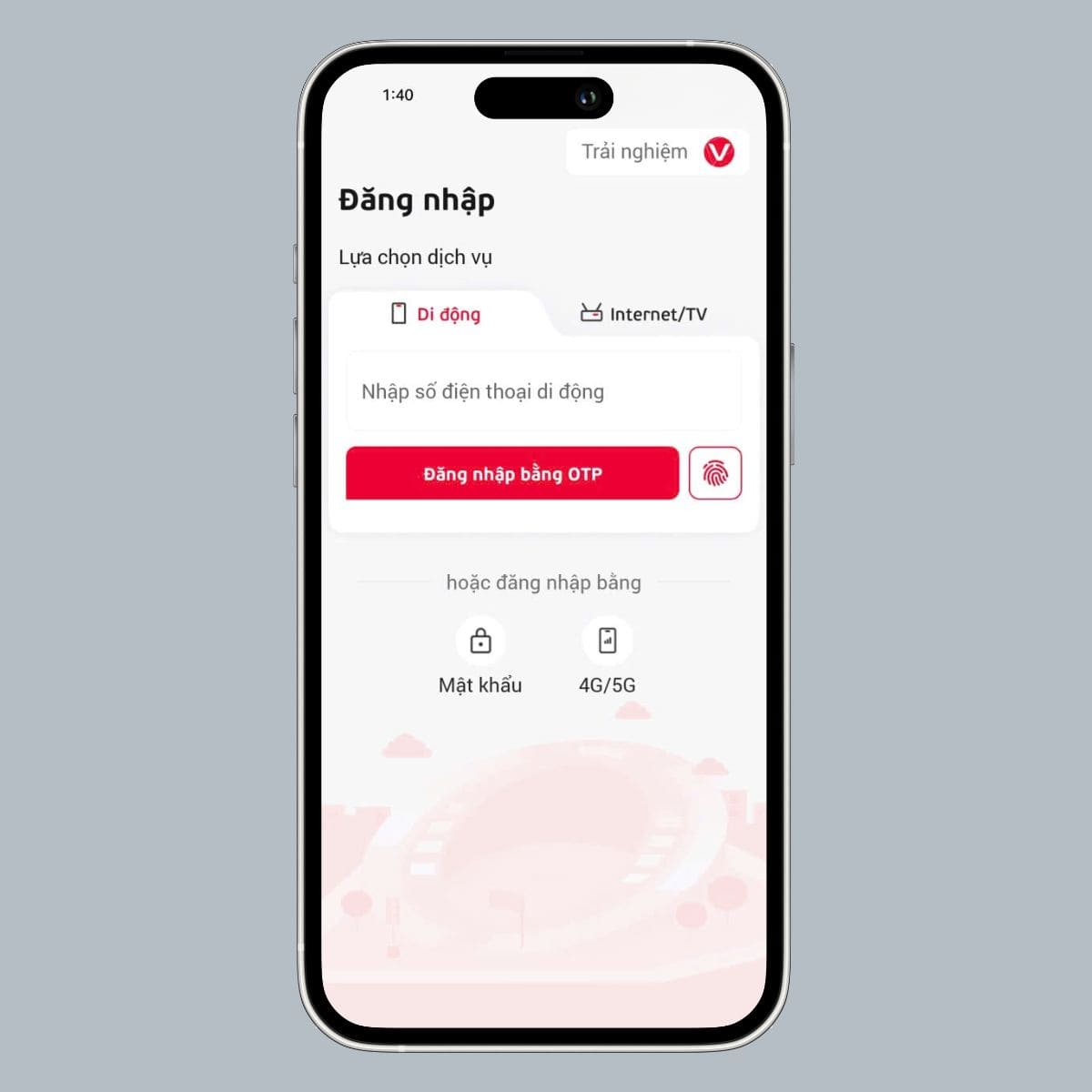 Mở ứng dụng My Viettel