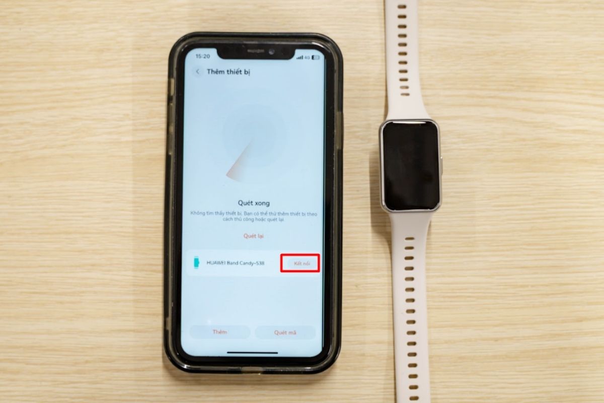 Kết nối Huawei Band 11 với điện thoại iOS - Bước 3 kết nối