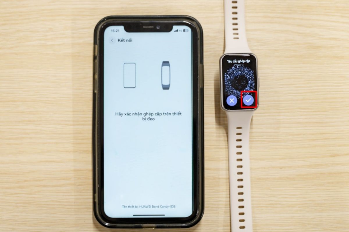 Kết nối Huawei Band 11 với điện thoại iOS - Bước 4 xác nhận ghép đôi