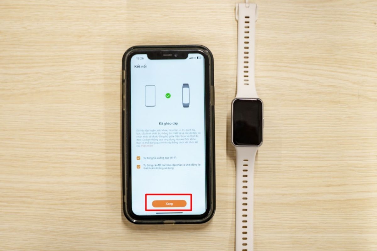 Kết nối Huawei Band 11 với điện thoại iOS - Bước 4 đồng ý điều khoản