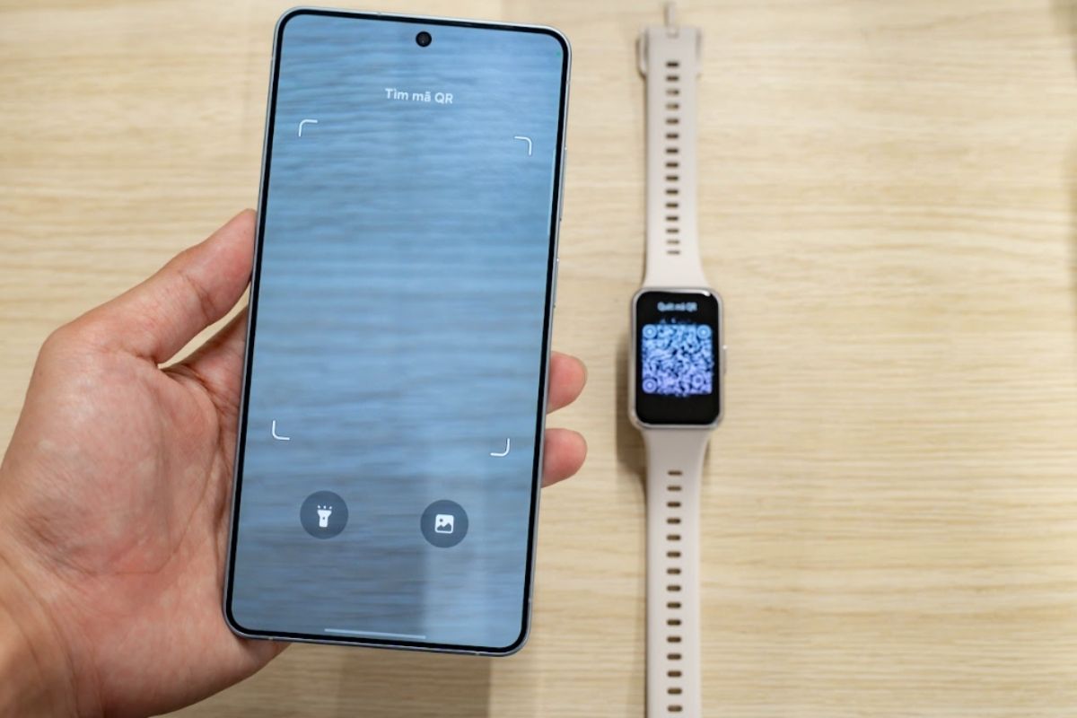 Kết nối Huawei Band 11 với điện thoại Android - Bước 1 quét mã