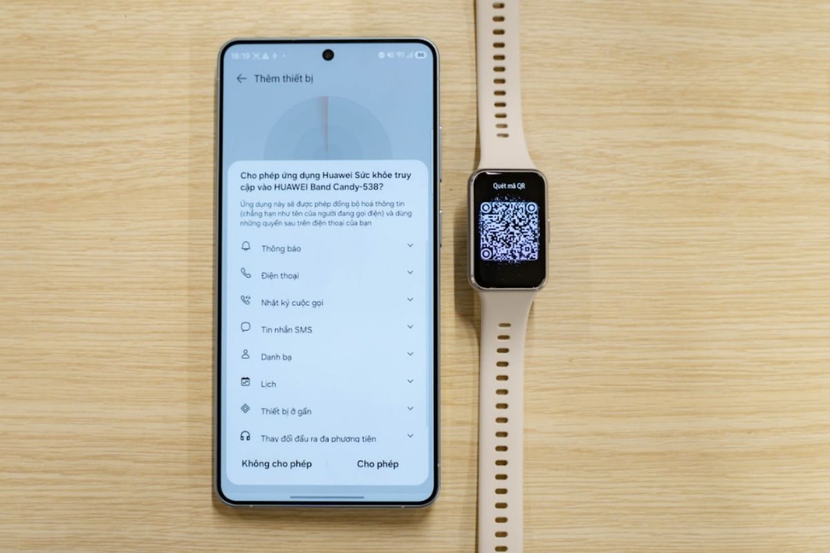 Kết nối Huawei Band 11 với điện thoại Android - Bước 2 cấp quyền truy cập