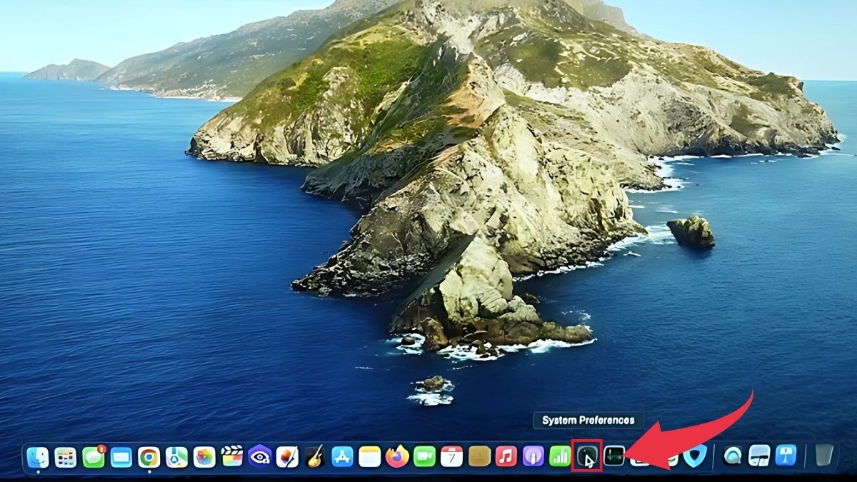 Kết nối laptop với máy chiếu qua HDMI trên macOS - bước 1