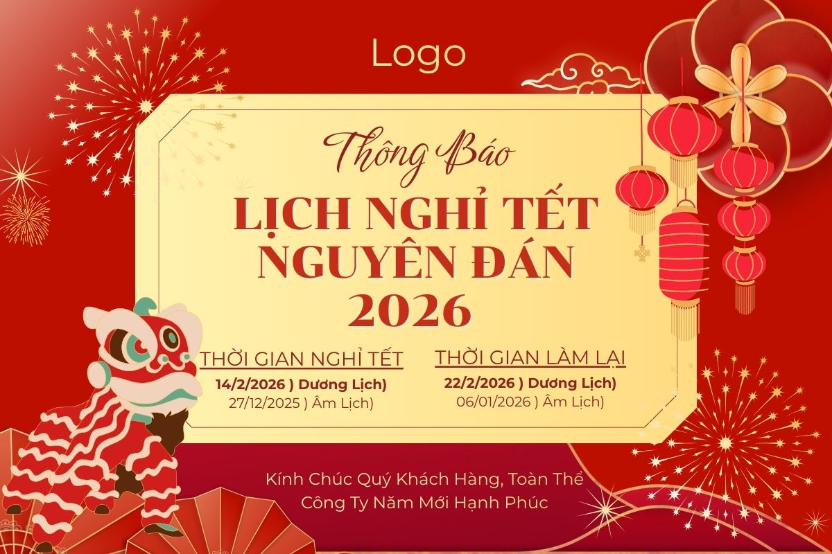 Mẫu banner thông báo nghỉ Tết sáng tạo - 3