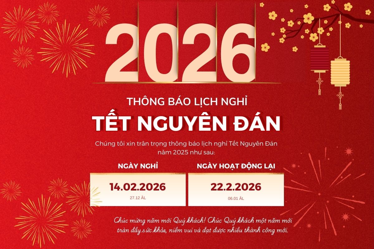 Mẫu banner thông báo nghỉ Tết hiện đại - 2