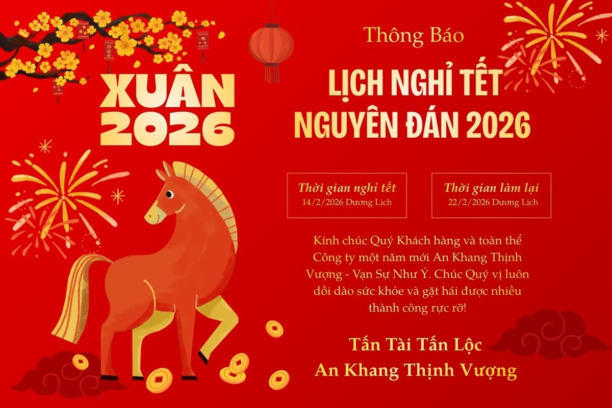 Mẫu banner thông báo nghỉ Tết truyền thống - 3