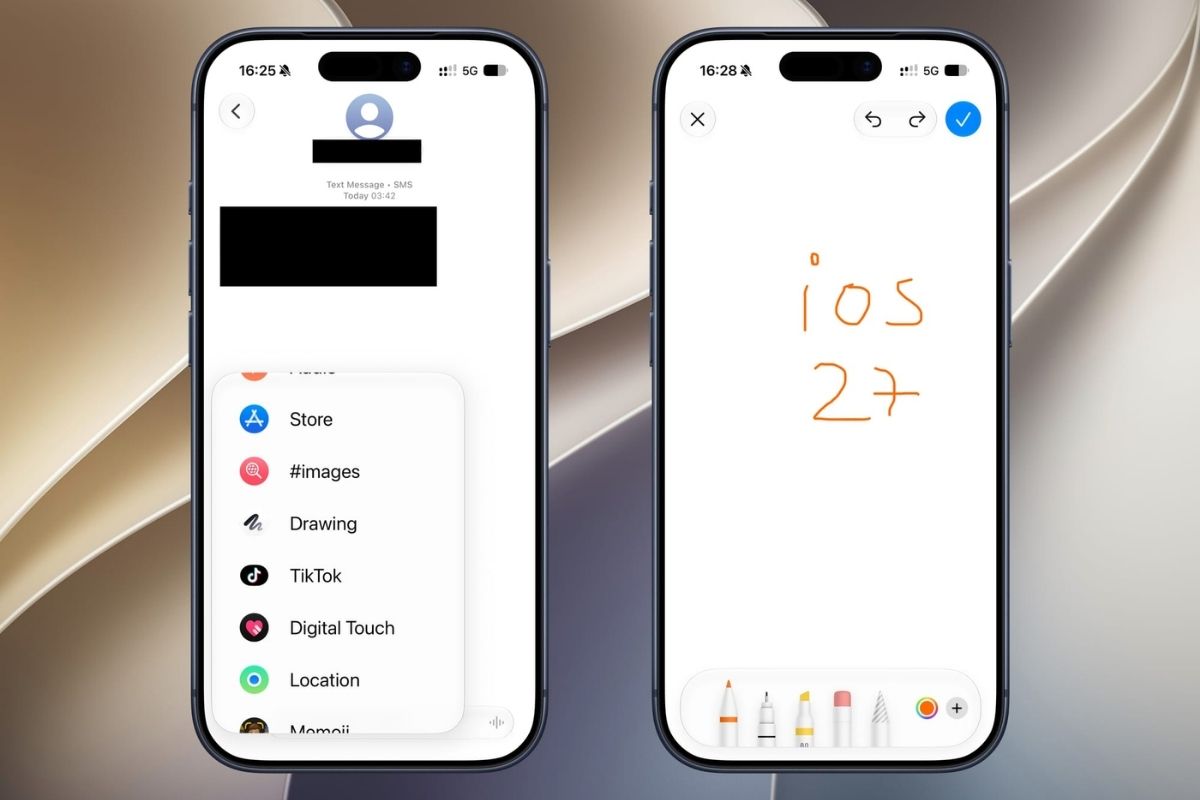 Mẹo sử dụng công cụ Drawing mới trong Tin nhắn trên iOS 27