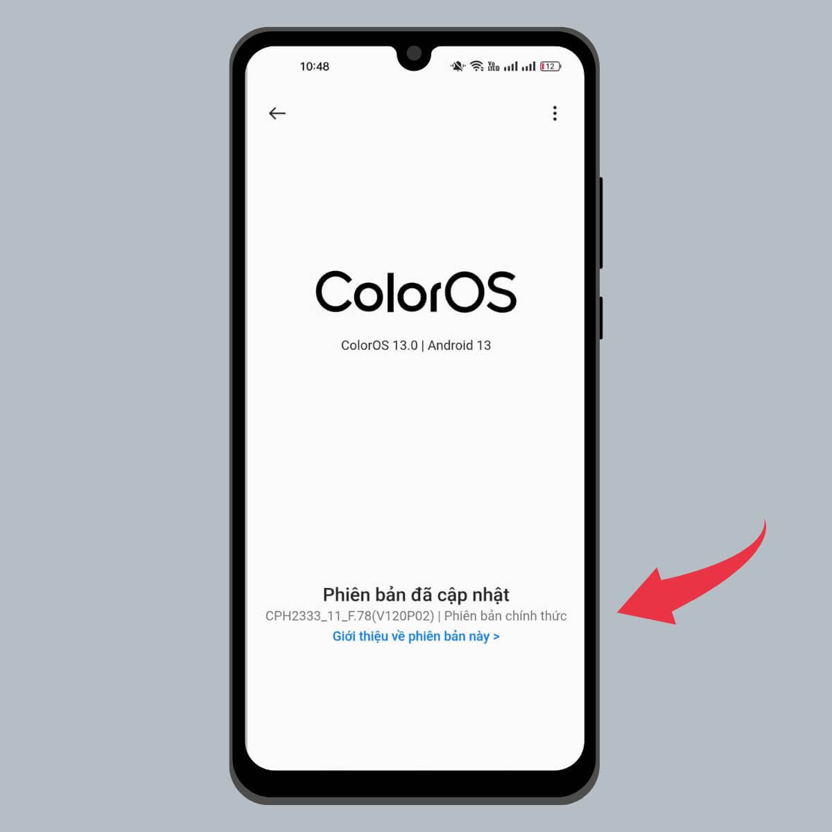 Cách cập nhật phiên bản ColorOS - bước 2