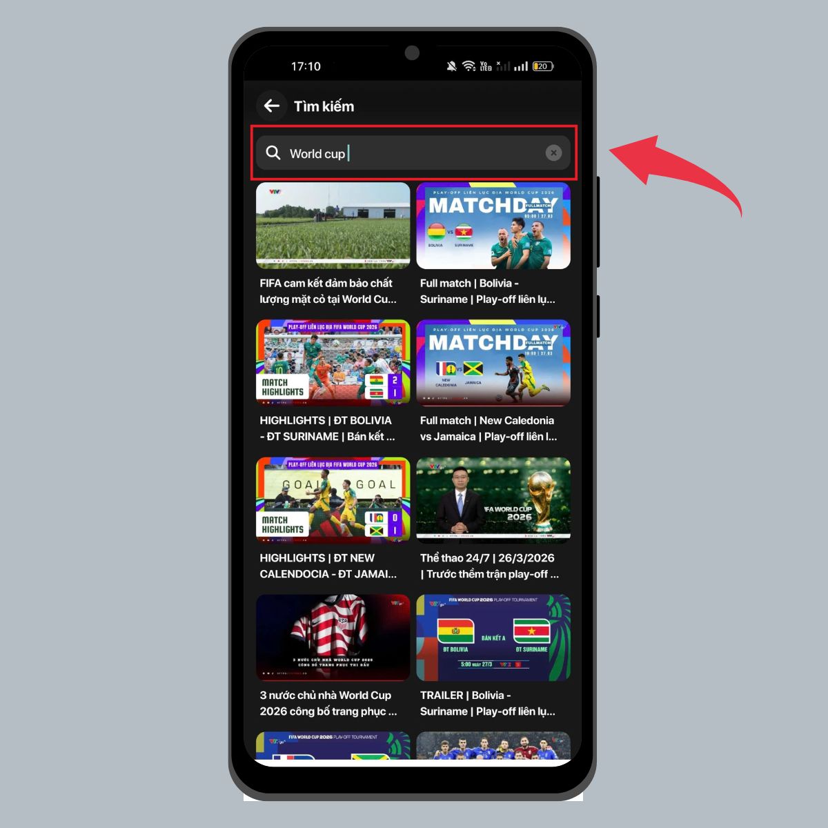 Hướng dẫn cách xem Playoff World Cup 2026 trên VTV Go - Bước 3