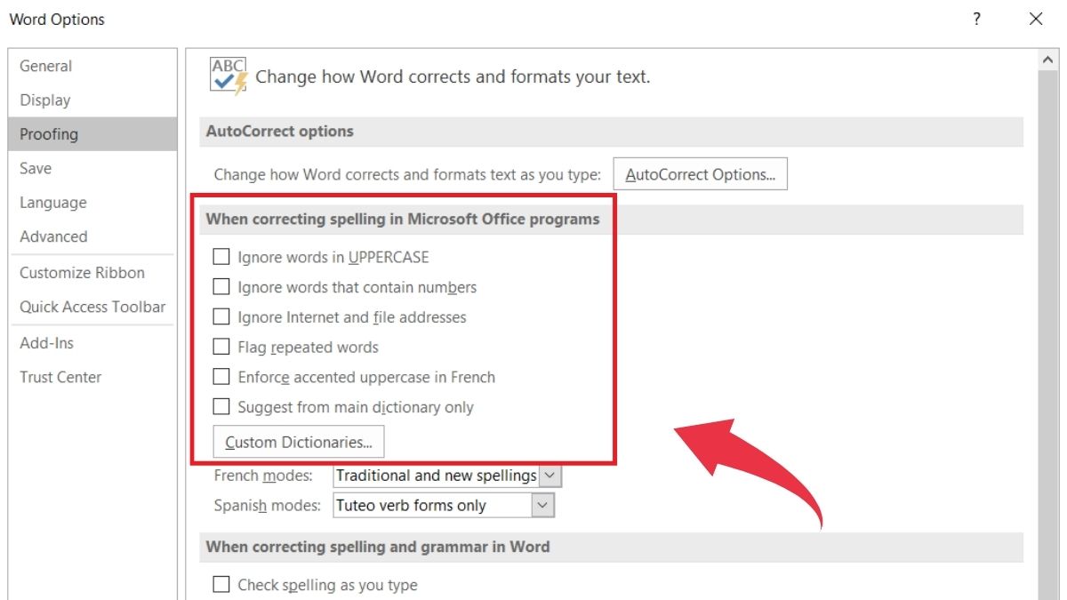 Sử dụng AutoCorrect và cách tắt tính năng