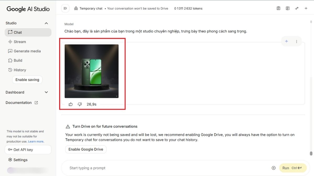 Tải và tạo ảnh để bán hàng bằng Google Nano Banana