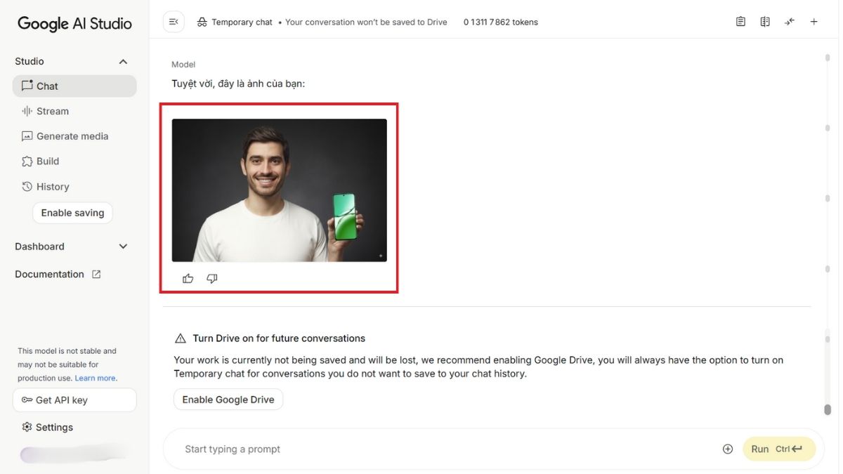 Hoàn tất tạo ảnh để bán hàng bằng Google Nano Banana