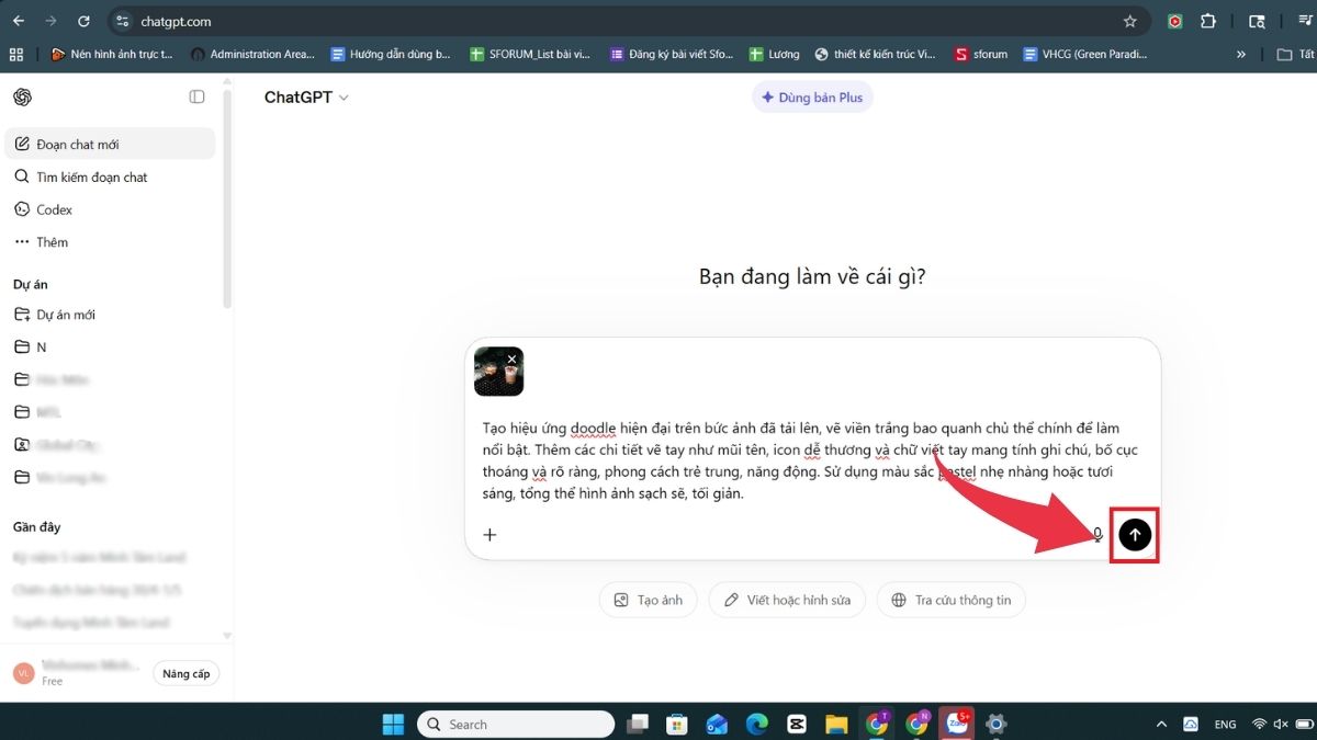 Tạo ảnh Doodle với ChatGPT - Bước 3
