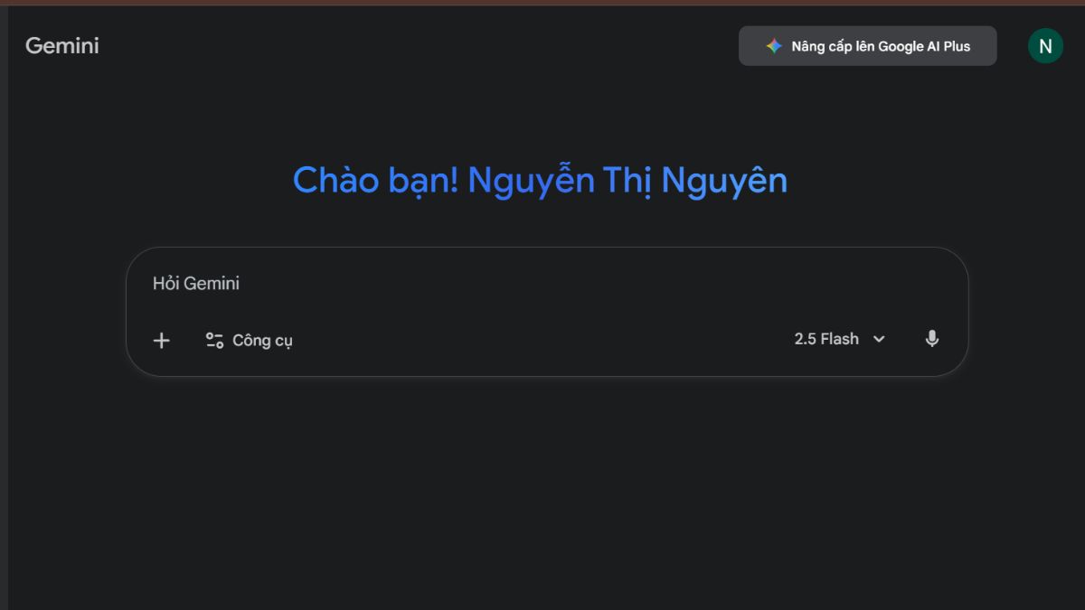 Bước 1: Truy cập và đăng nhập Gemini AI