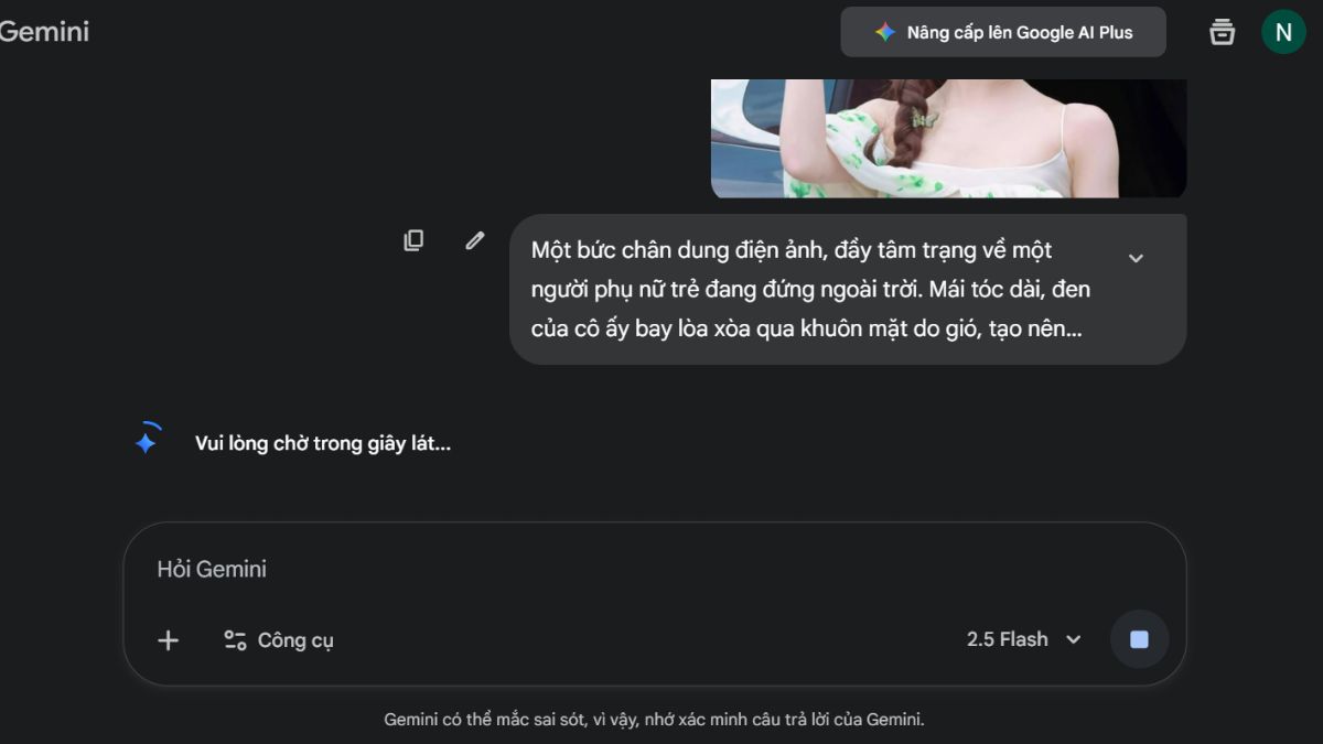 Bước 3: Chờ AI tạo ảnh và chọn ảnh yêu thích