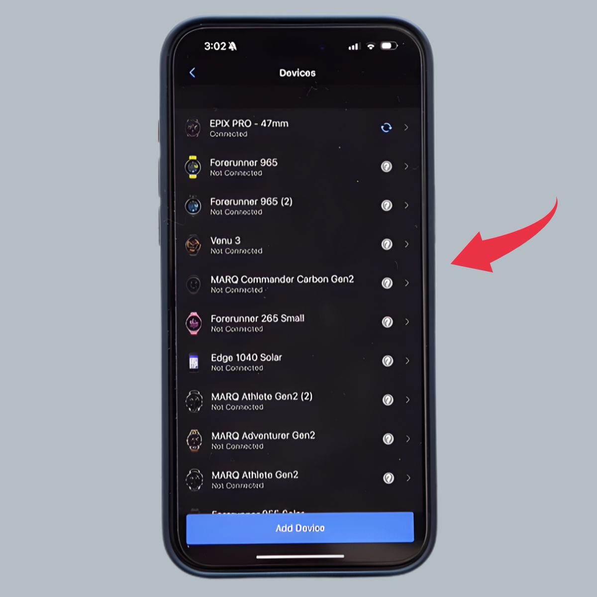 Cách tìm đồng hồ garmin bằng điện thoại - Bước 3