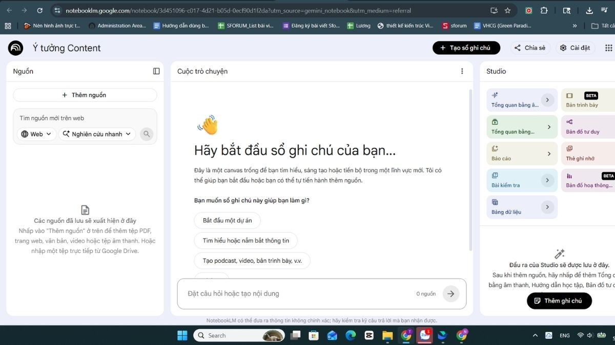 Trải nghiệm NotebookLM tích hợp trong Gemini - Cách sử dụng - Bước 5