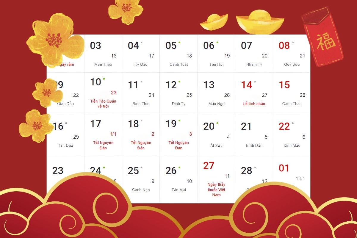 Lịch nghỉ đặt vé máy bay tết