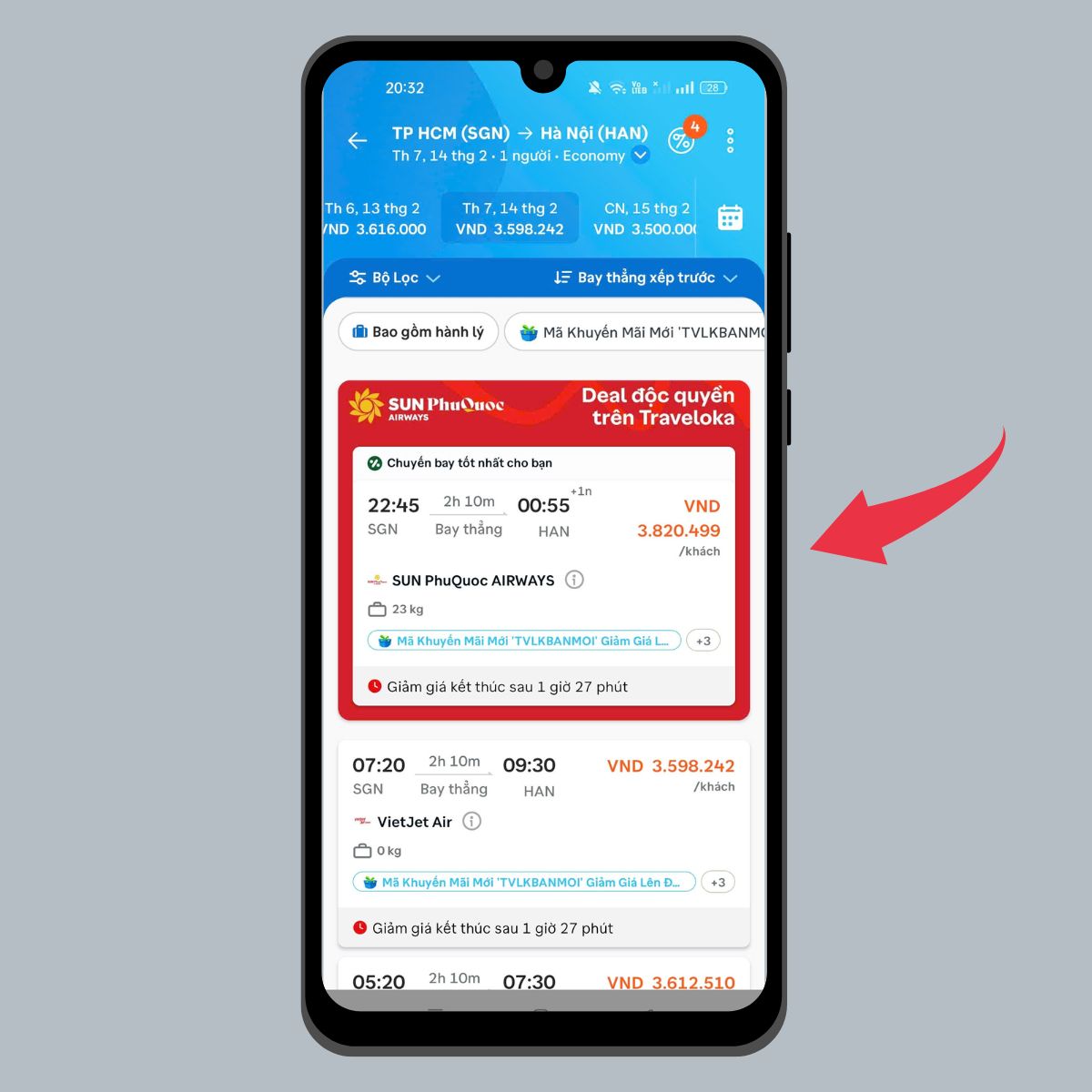 Lựa chọn vé máy bay tết