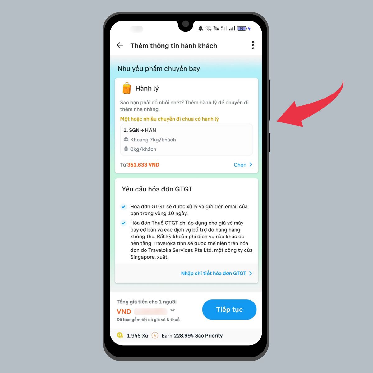 Thêm tiện ích vé máy bay tết