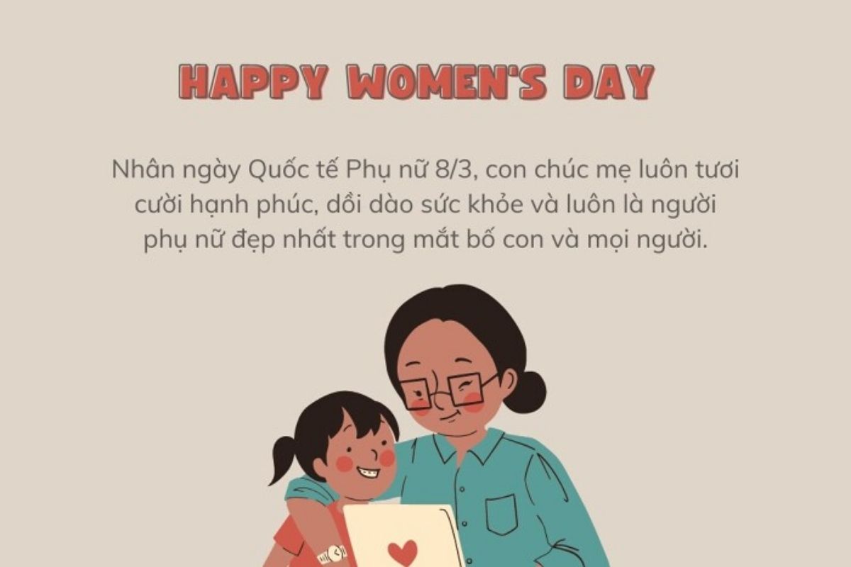 Viết lời chúc 8/3 bằng ChatGPT cho mẹ