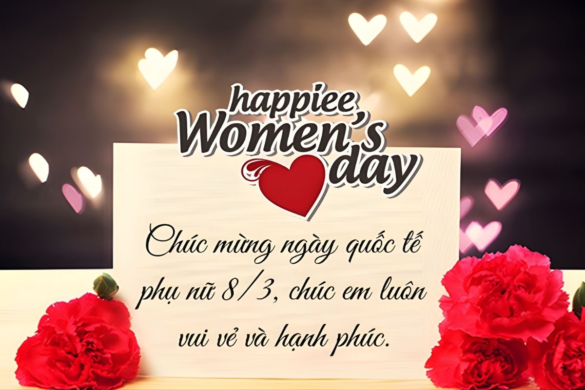 Viết lời chúc 8/3 bằng ChatGPT cho người yêu